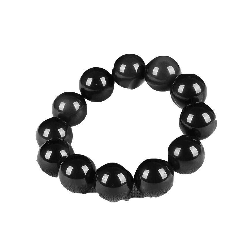 新疆和田碧玉20mm手链菠菜绿18mm圆珠男女款手链昆仑A货手串