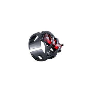 暗黑复古戒指女ins小众设计感开口可调节指环冷淡风食指尾戒潮男