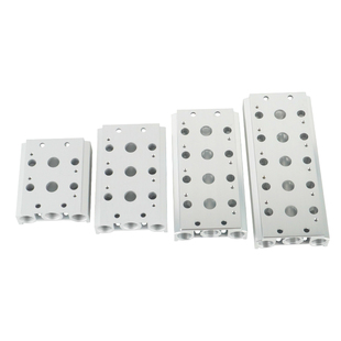 4V210-08电磁阀底座连接汇流板200M系列2F3F4F5F位联6F7F8F9F10F