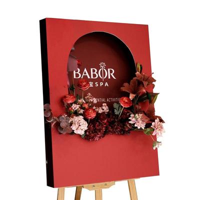 新中式迎宾牌订婚宴喜庆立体红色