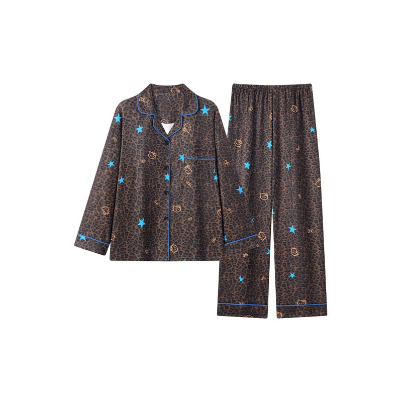 豹纹轻奢高级感宽松家居服送闺蜜