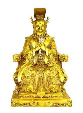 龙王铜像摆件佛堂供奉家居装饰品