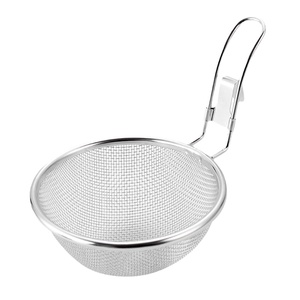 食品级不锈钢火锅漏勺带挂钩捞勺子麻辣烫煮面漏网油炸篮过滤网勺