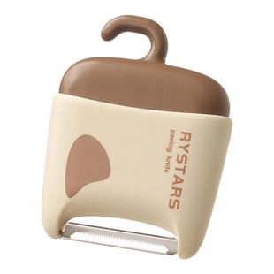 二合一削皮刀刷子水果蔬菜削皮刮皮刀瓜果去皮刨皮器刨刀家用厨用