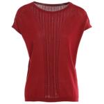 乔万尼薄款女冰丝v领短款宽松上衣女设计感宽松短袖针织衫EI1M943