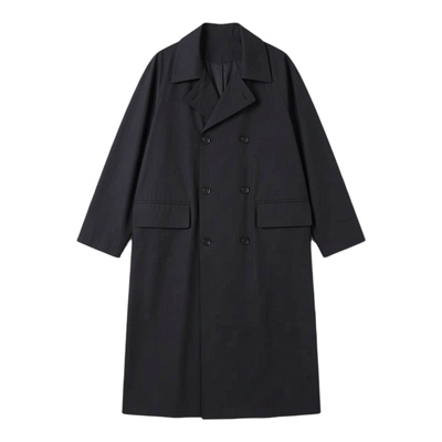 2026S暗黑风特宽松男士长款风衣