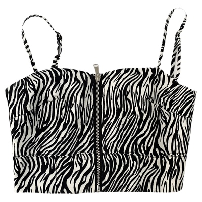 拉链短吊带性感外搭上衣