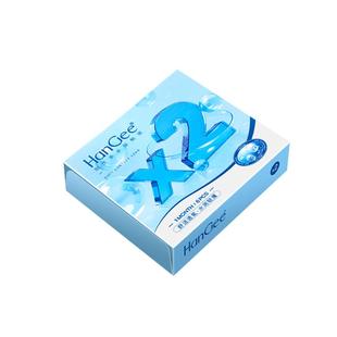 HanGee月抛6片装抗uv透明隐形近视有度数眼镜非半年抛官方旗舰店