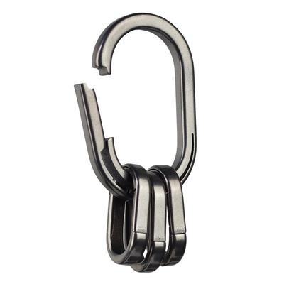 钛合金咔啪扣车用钥匙扣圈环