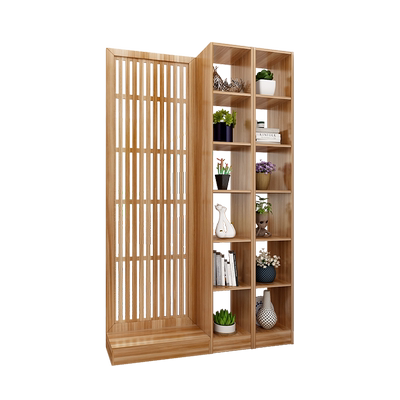 置物架田园实木酒柜入户屏风隔断