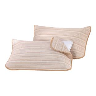 2025新款全棉纯棉老粗布凉席枕席加厚枕巾枕头巾防滑一对装100%棉