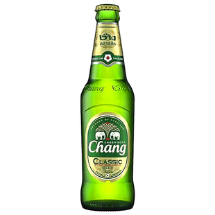 泰国原装进口双象啤酒泰象啤酒大象牌啤酒 Chang beer 320ml*6瓶