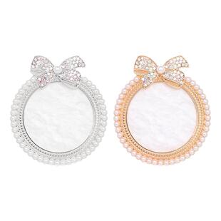 网红珍珠镶钻美甲调色盘大蝴蝶结日式玛瑙树脂美甲展示板美甲工具