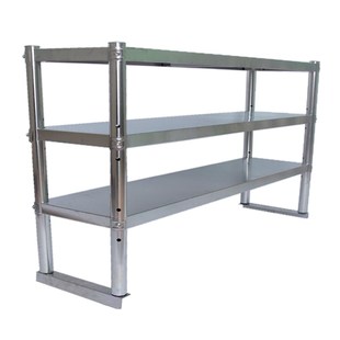 不锈钢台面立架多层厨房冰柜桌面收纳架奶茶店置物架操作台上架子