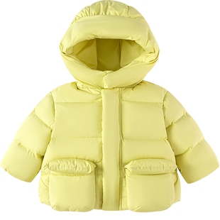 巴拉巴拉儿童羽绒服男童女童中长款外套冬装新款童装宝宝韩版加厚