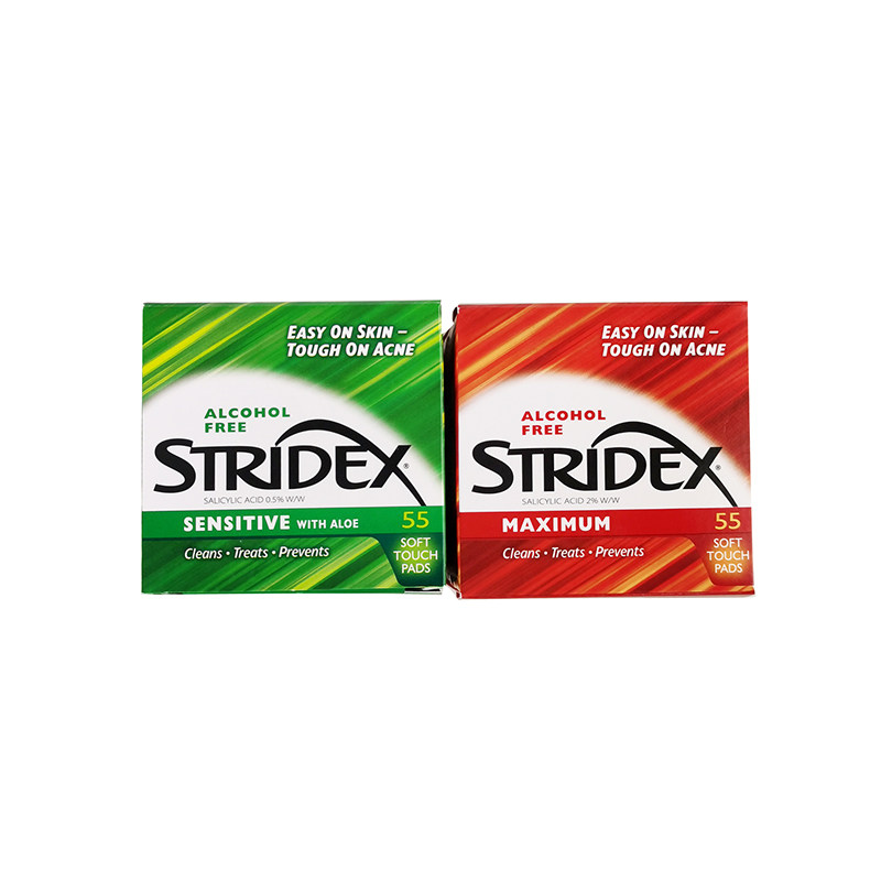 小猪姐姐！美国stridex水杨酸棉片祛痘印刷闭口粉去黑头收缩毛孔