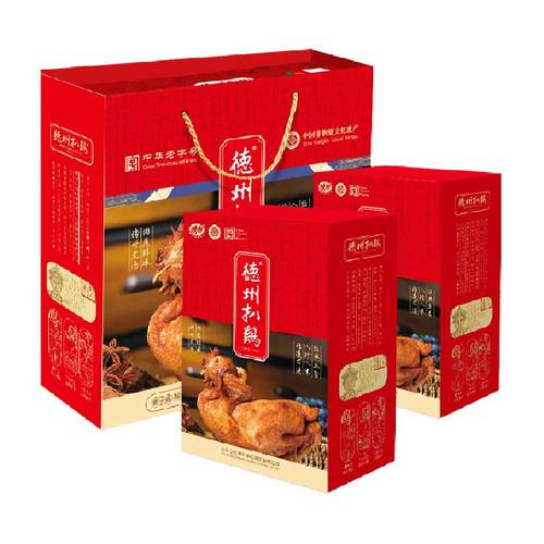 德州扒鸡正宗山东特产真空扒鸡礼盒烧鸡熟食老字号德州牌速食经典