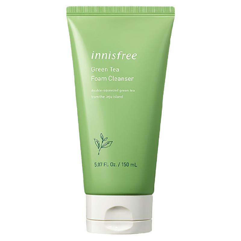 韩国innisfree悦诗风吟绿茶精萃保湿洗面奶150ml温和控油洁面乳