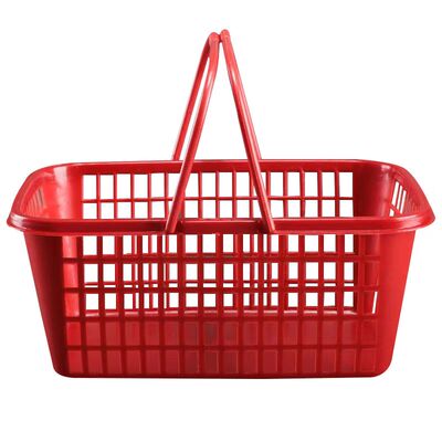 草莓塑料采摘篮红色方形手提篮筐