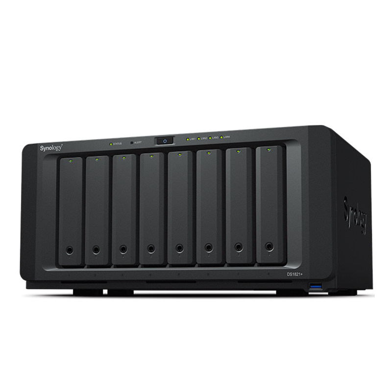 Synology群晖DS1825+四核心8盘位旗舰企业级办公NAS网络存储文件服务器备份可扩展万兆DS1821+升级DS