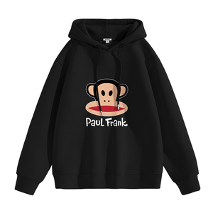 Paul frank/大嘴猴美式潮牌连帽卫衣男女同款2024秋季新款情侣装