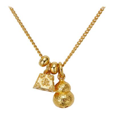 几尤葫芦锁骨链旺财颈链