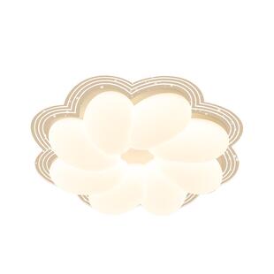 雷士照明LED全光谱吸顶灯北欧卧室灯现代简约灯具奶油风主客厅灯