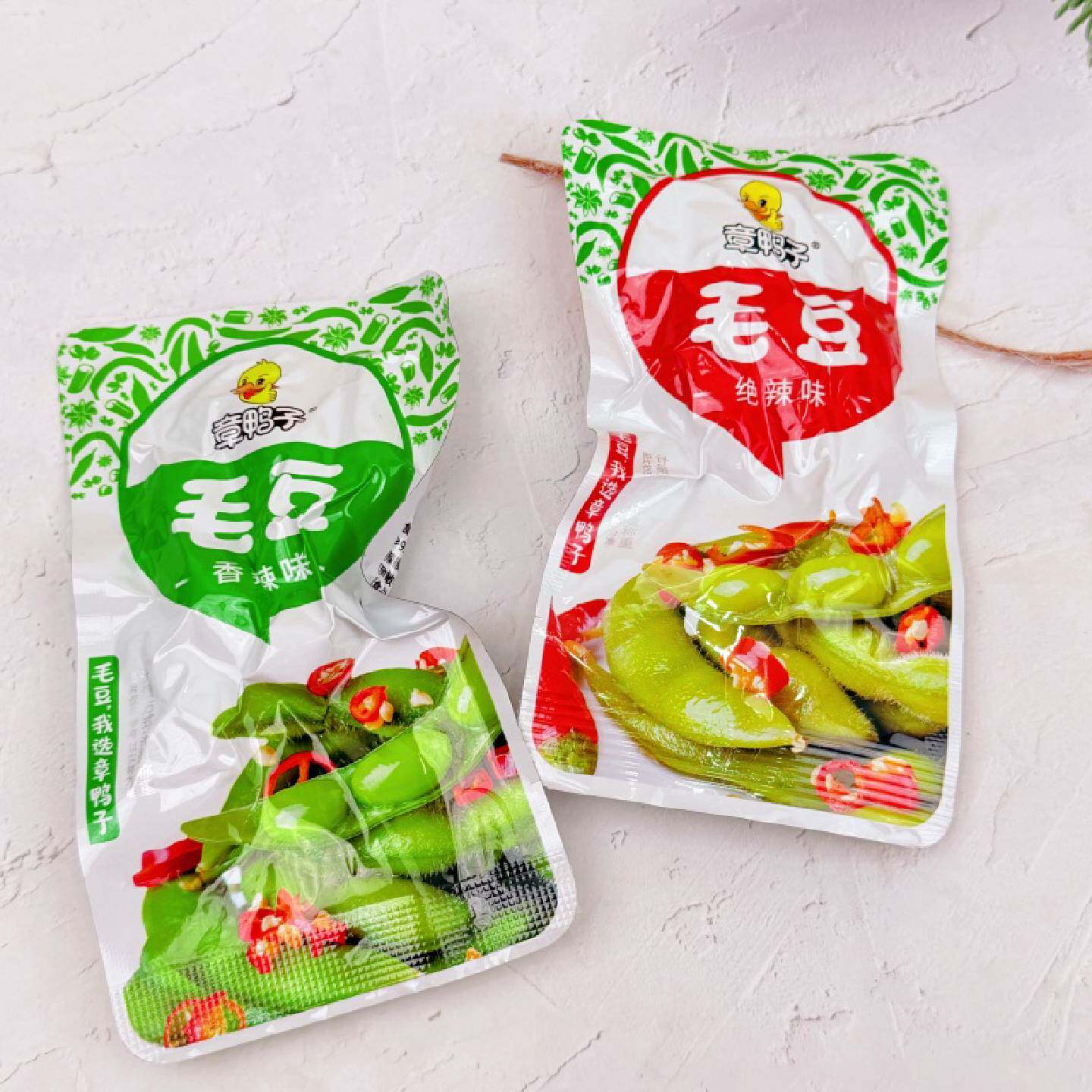 章鸭子毛豆湖南特产香辣即食毛豆凉菜下饭下酒菜小包辣卤夜宵零食