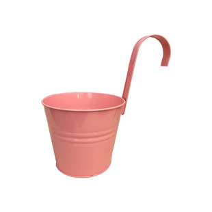 阳台护栏围栏挂桶花盆挂盆田园家居饰品吊盆创意铁艺花器多肉盆栽