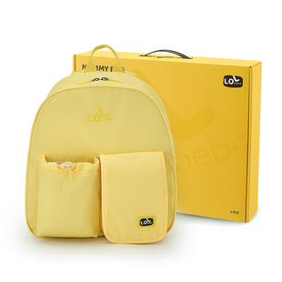 LOLbebe新款N1系列妈咪包时尚带娃外出轻便防泼水大容量双肩包18L