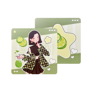 颖蝶1.2毫米加厚方形卡定制加厚加硬杯垫来图打印自制小卡贺卡