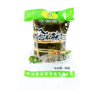 贵州特产贞丰粽子兴义余家正宗手工新鲜板栗超大灰肉粽粑真空散装