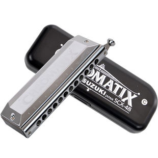 日本铃木Suzuki scx48 12孔半音阶口琴初学者学生专业正品乐器