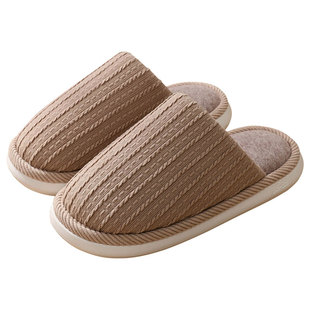 男士棉拖鞋2026新款秋冬季保暖室内家居家用厚底防滑办公室拖鞋女