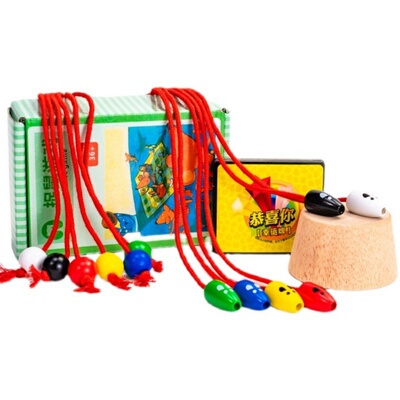 亲子互动猫捉老鼠桌游提高反应力