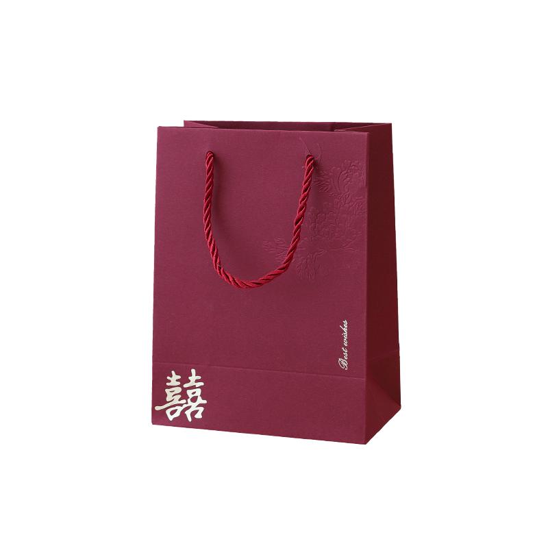 結(jié)婚禮袋禮品袋伴手禮手提袋婚禮回禮專(zhuān)用喜糖禮盒裝糖果包裝袋子
