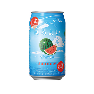日本进口Horoyoi和乐怡苹果三得利微醺白桃西瓜预调鸡尾酒
