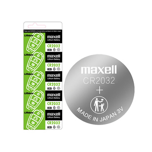 麦克赛尔CR2032钮扣电池10卡（50粒）组合套装 电子秤电池