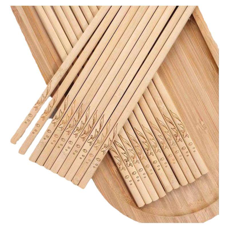 纯天然无节竹木筷子家用不发霉无漆无蜡碳化加长火锅筷饭店消毒筷