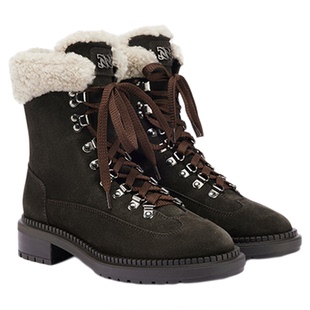 CASADEI/卡桑蒂【12期免息】新品 仿羊羔绒内里 防滑马丁靴 短靴