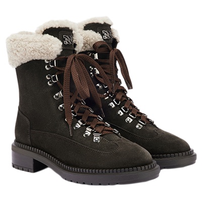 CASADEI/卡桑蒂【12期免息】新品 仿羊羔绒内里 防滑马丁靴 短靴