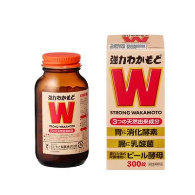 日本直邮WAKAMOTO若素W强力酵素益生菌调理肠胃成人乳酸菌整肠片