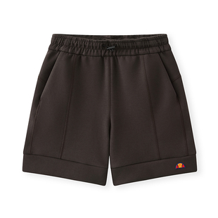 ellesse小贝壳25秋季新品柔软透气抽绳梭织短裤女运动休闲百搭裤