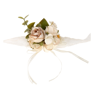 结婚伴娘手腕花伴郎胸花襟花高级感森系小清新韩式仿真花活动手环