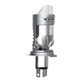 H4矩阵汽车三光双透镜LED大灯泡远近一体摩托车超亮激光大灯