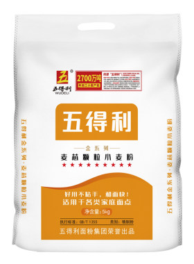 五得利九星系列麦芯颗粒5kg面粉