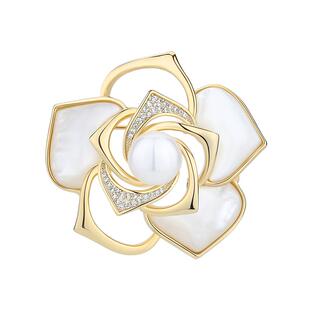 Abenheart丹麦珍珠胸针优雅士女别针高级感西装精致配饰轻奢高档