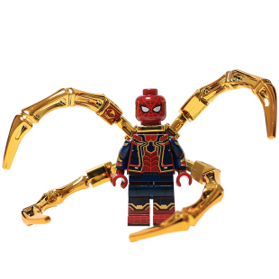 第三方漫威蜘蛛侠2钢铁侠复仇者联盟积木人仔拼装玩具偶手办摆件