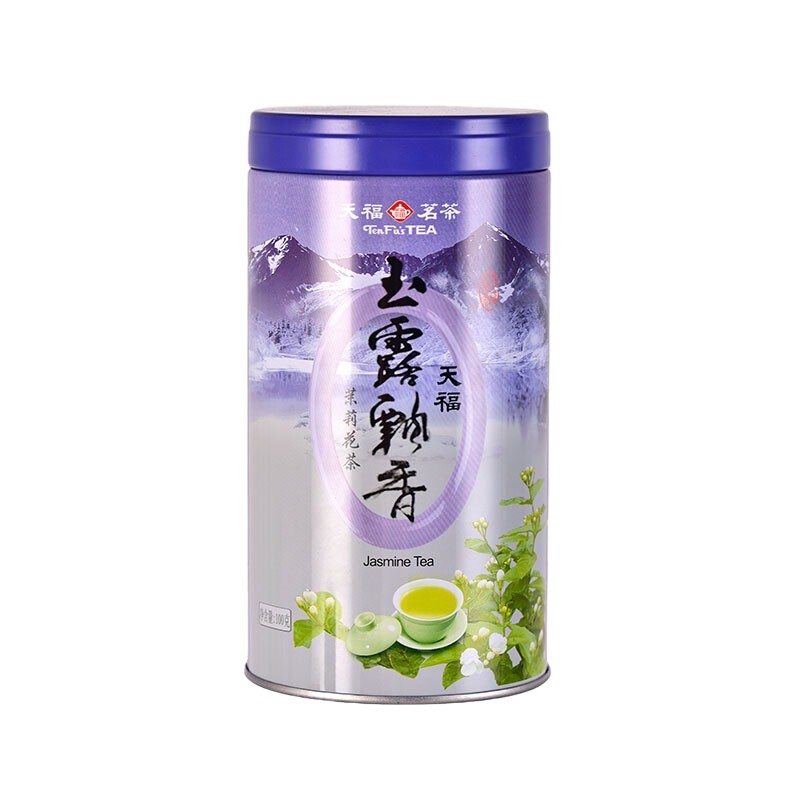 天福茗茶玉露飘香茉莉花茶特级川