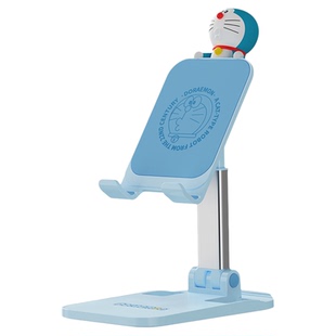 正版哆啦A梦桌面可升降手机支架可爱机器猫蓝胖子创意高颜值稳固